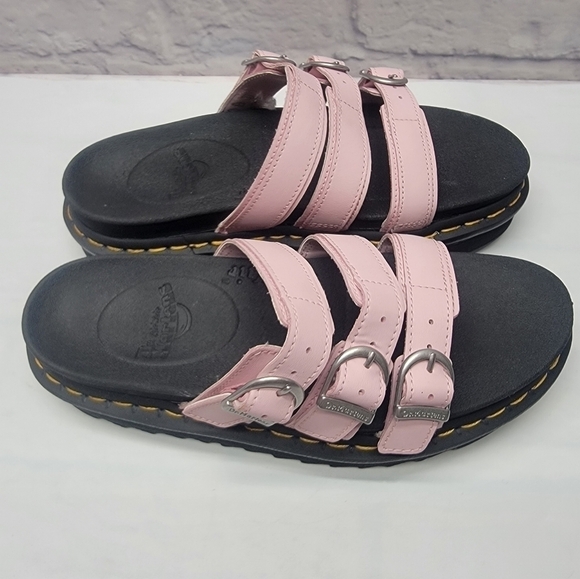 Dr. Martens Blaire Slide Sandals Pink Leather Women Size 7 US - Picture 5 of 7